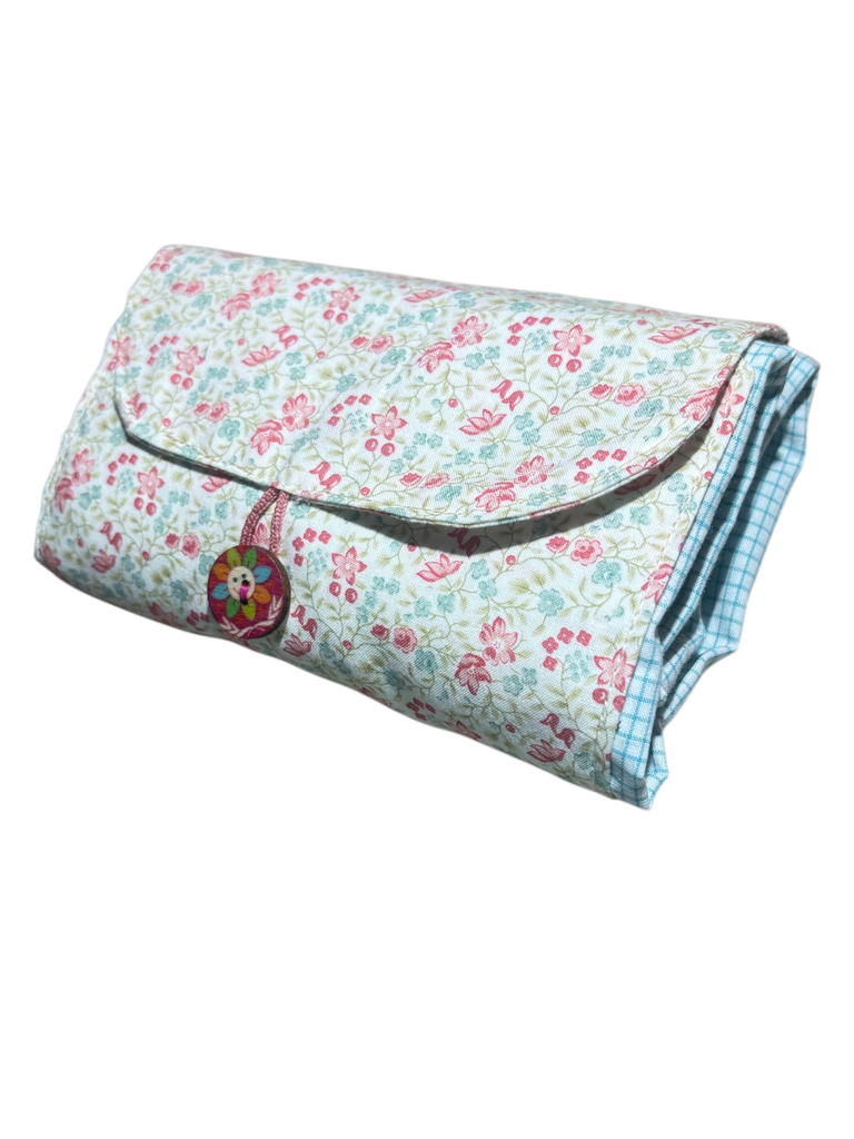 Tote bag Carolina (MINI CUADRO VICHY ROSA, SIN BORDADO, Sin bordado)