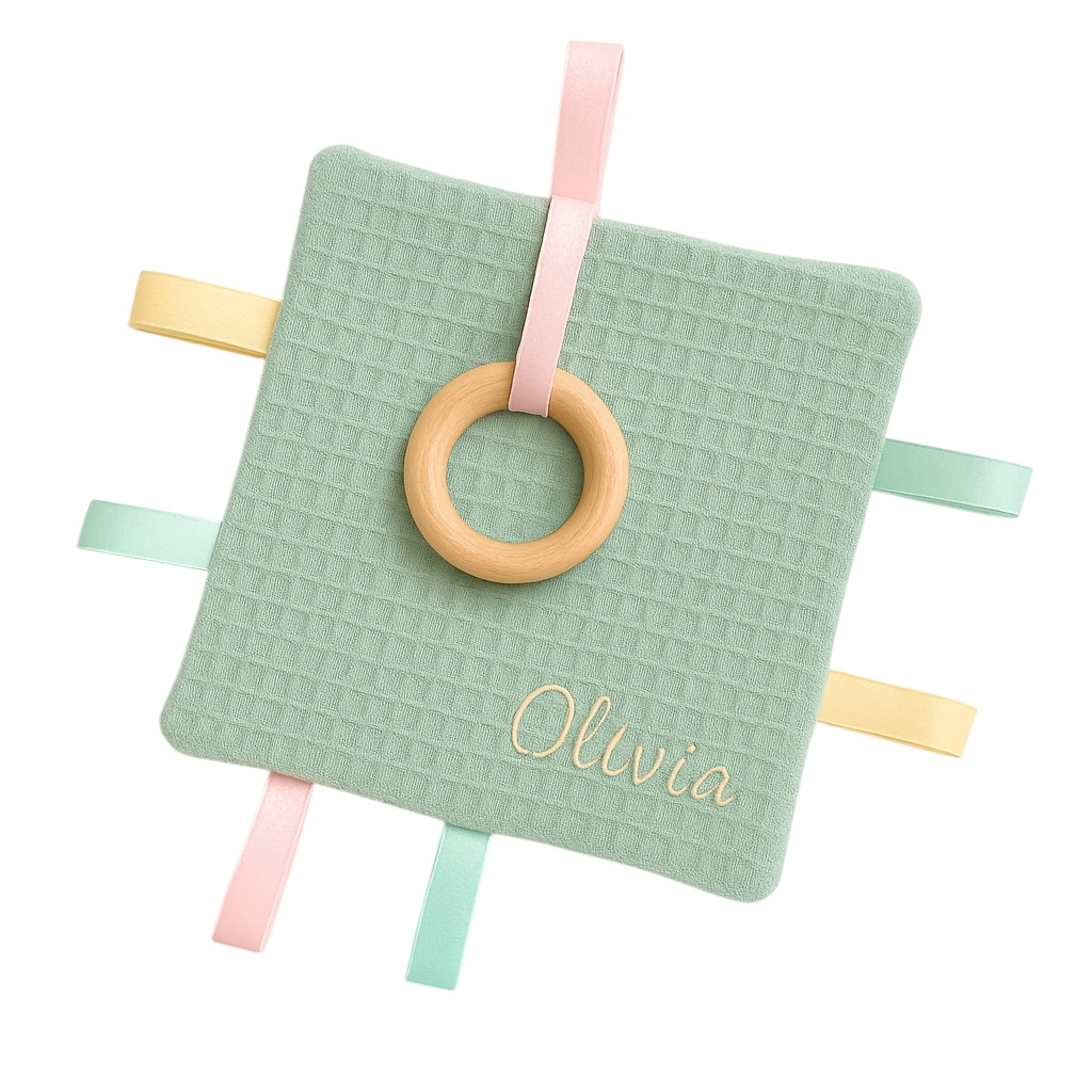 Mantita sensorial N*2 (PEQUEÑA (22X22), AZULÓN, SIN BORDADO)