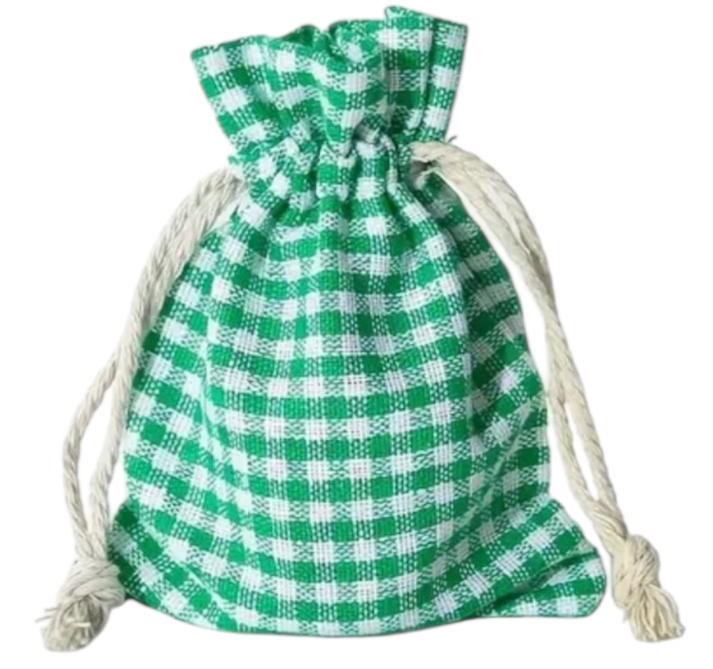 Saquito Multiusos (CUADRO VICHY VERDE, SIN BORDADO, Sin bordado, PEQUEÑO)