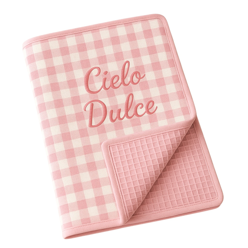 Toalla Gofre Rosa de fresa